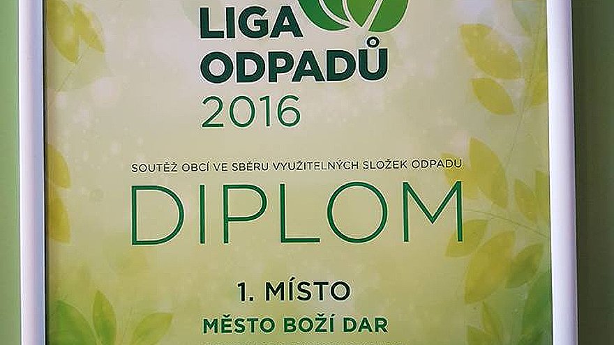 Soutěž obcí ve sběru využitelných složek odpadu